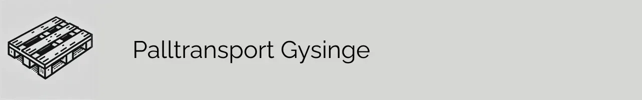 Palltransport Gysinge