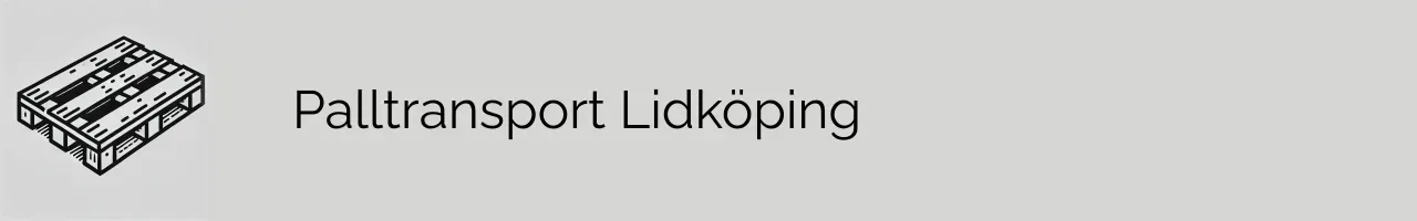 Palltransport Lidköping
